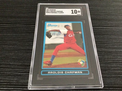 2009 Bowman World Baseball Classic Aroldis Chapman #BW12  SGC 10 - Image 1 of 3