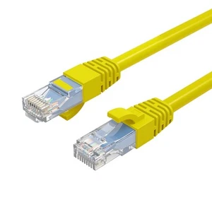 O-Cruxtec 1m Yellow CAT6 Network Cable 26AWG OFC(Oxygen Free Copper) Patch Lead - Picture 1 of 1