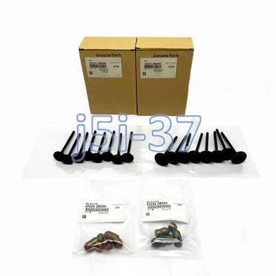 Intake & Exhaust Valves + Steam Seals Fit For Kia Accent Veloster Rio Soul 1.6L Foto 1 de 4