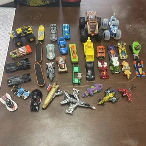 matchbox lot Batmobiles Yoshi Mario Karts Hulk Monster Trucks Planes Jets More - Picture 1 of 14