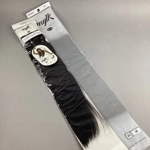 "Extensiones de cabello humano 20"" Mylk #1B Off Black 100 % Remi de Outre" - Imagen 1 de 6