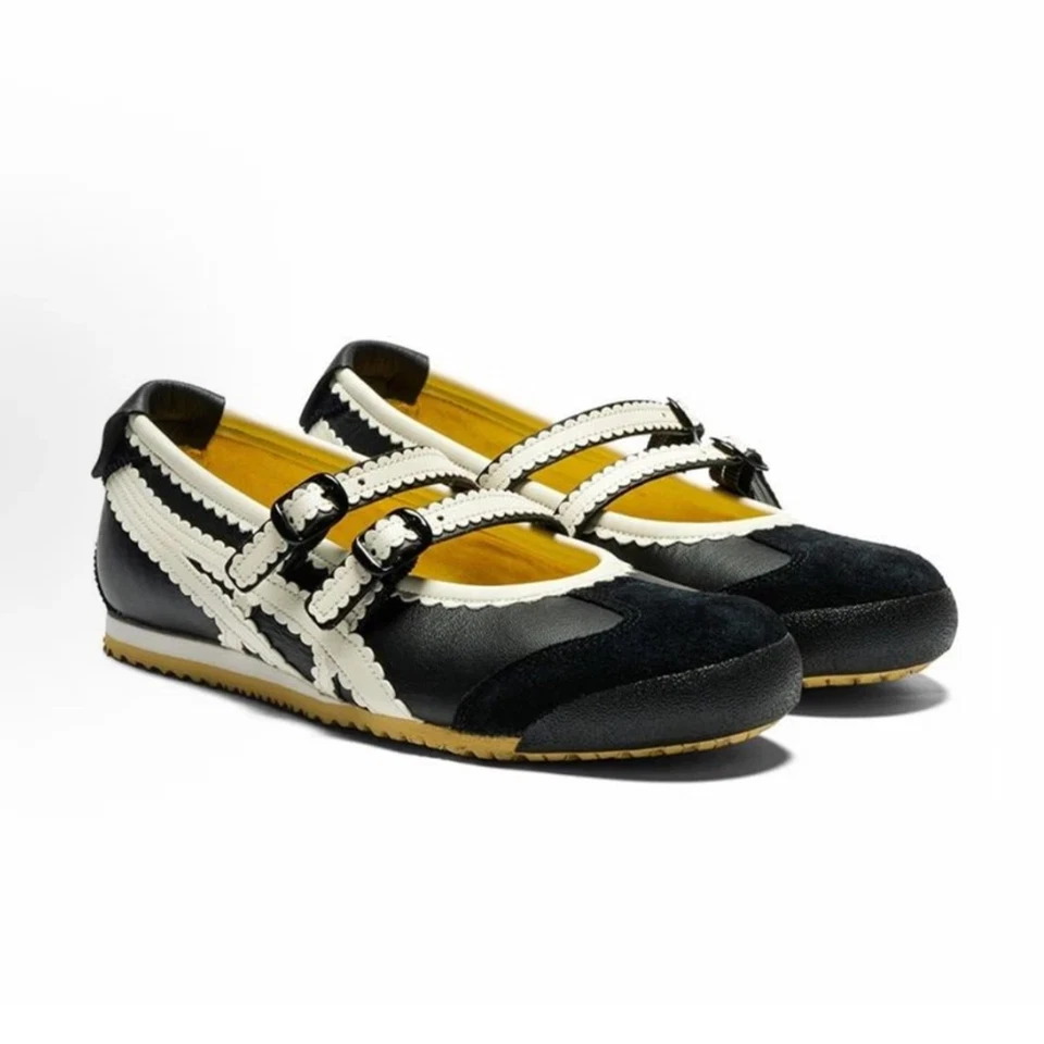 Sapatilhas de balé 2025 Patou x Onitsuka Tiger México 66 Tgrs preto/creme 118A2678-001 - Imagem 1 de 4