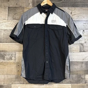 Harley-Davidson Herren Bekleidung Gr. Medium Kurzarm Hemd mit Knopfleiste bestickt - Bild 1 von 14