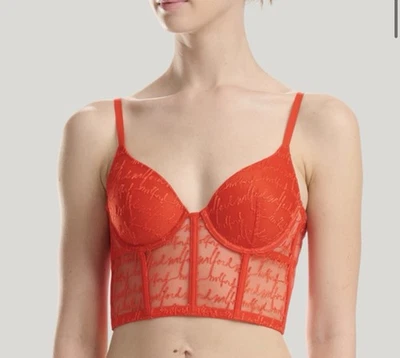 NUEVO Top Wolford Logo Obsessed Bustier Talla 34C RTL $215 Foto 1 de 4