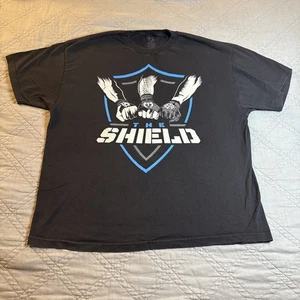 WWE WWF Authentic Wear T-Shirt XXL schwarz The Shield Roman Reigns Pro Wrestling - Bild 1 von 9