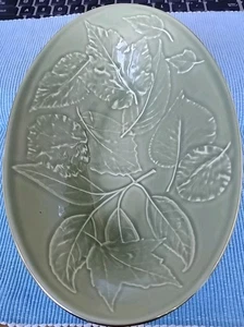 Lenox "Nature's Impressions" Sage Green Candy Dish Bowl Excellent Condition 9'' - Picture 1 of 5