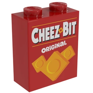Cheez-Bits Minifig Snack Box made using LEGO part - B3 Customs - Picture 1 of 1