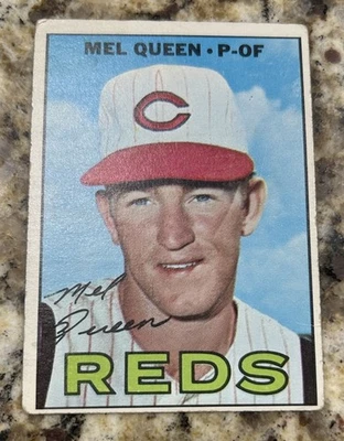 1967 Topps Mel Queen #374 No Line After Totals Variation VG/EX Writing On Back - Image 1 of 2