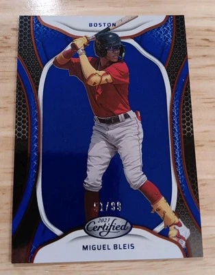 MIGUEL BLEIS 2023 Certified BLUE ~ Red Sox #'d /99 - Image 1 of 3