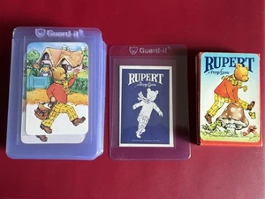 TC3/1) VINTAGE 1973 FULL SET OF 44 RUPERT THE BEAR CARDS CASTELL BROS RULES BOX - Picture 1 of 12