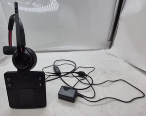 Poly Savi 8410 Office Wireless Bluetooth Headset w/ Power adapter and APV-63 - Photo 1/8