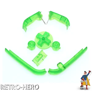 Game Boy Advance Buttons GBA Knöpfe Tasten gameboy Pads Knopf Transparent Grün - Bild 1 von 1