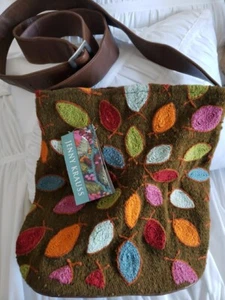 Jenny Krauss Crossbody Bag Wool Fish Design Embroidered Handbag Purse Colorful  - Picture 1 of 9