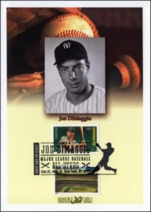 Sc. 4697 Joe DiMaggio Dragon Cards FDC - Stadium Combo - Bild 1 von 1