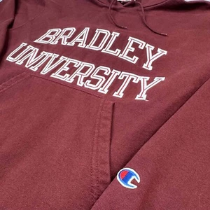 Vintage Champion Herren M Bradley University Braves Hoodie 90s bestickt - Bild 1 von 8