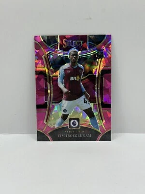 2023-24 Panini Select Premier League Tim Iroegbunam RC Purple Ice Aston Villa - Image 1 of 2