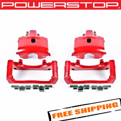 Pinzas de freno traseras Power Stop S4836 Performance recubiertas de polvo Foto 1 de 2