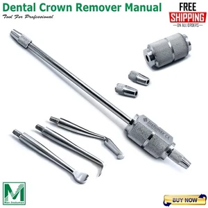 Removedor de corona dental manual 3 puntas eliminación de puentes instrumentos de restauración - Imagen 1 de 7