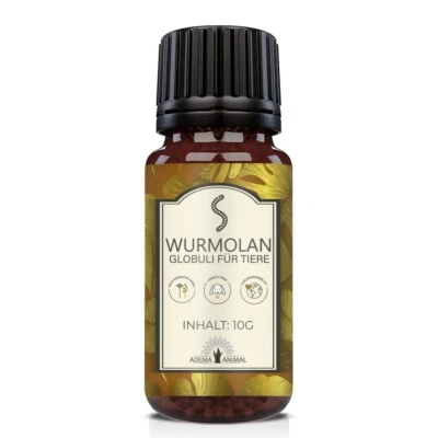 NEU: Adema Natural Wurmolan Globuli für Hunde Katzen und Nager schnelle Wirkung