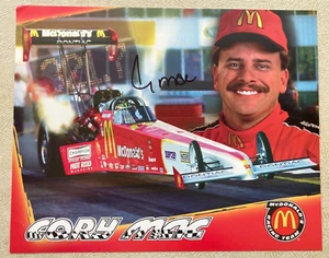 Cory "Mac" McClenathan Signed Top Fuel Dragster Hero Card NHRA 5 3/4" x 8 3/4" - Picture 1 of 2