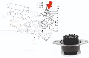 SUPPORTO MOTORE SUPERIORE ANTERIORE DX O SX ADATTO PER FIAT PANDA 1° SERIE 141A - Imagen 1 de 7
