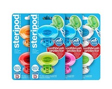 Steripod Clip-on Toothbrush Protector (8 Steripods) Multi color