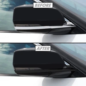 Vinilo oscurecido de eliminación de cromo para 22+ molduras de espejo Jeep Grand Cherokee - Imagen 1 de 4