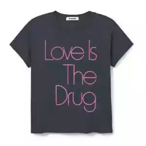 T-shirt Daydreamer Love Is The Drug - taglia XS - nera vintage - nuova senza etichette - Foto 1 di 1