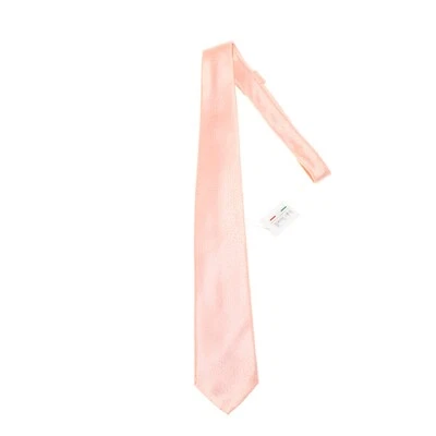 Italo Ferretti 全新带标签领带浅粉色带色调迷你圆点 100% 真丝意大利制造 — 第 1/4 张图片