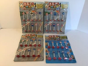 HO Scale Plastic Road Signs Made In Italy New Old Stock Sealed Vintage - Picture 1 of 6