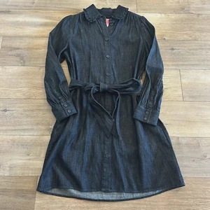 Kate Spade Chambray Hemdblusenkleid Damen S kurze Länge Knopfleiste Langarm zum Binden - Bild 1 von 14