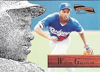 Wilton Guerrero 1996 Pinnacle Aficionado #180 Rookie - K1329 - Image 1 of 2