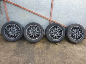 VOLKSWAGEN GOLF SET OF BBS ALLOY WHEEL WITH PART WORN TYRE 195/50R15 1H0601025AD - Picture 1 of 24