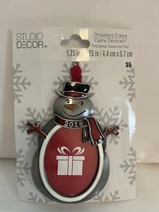 New Old Stock 2018 Ornament Christmas Snowman Collectible - Picture 1 of 5