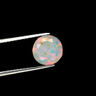 0.76 Ct IF Pleasant Round 7.4 x 7.3 MM Genuine Multi Colors Dancing Welo Opal !!