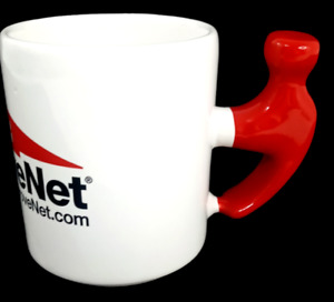 Hammer Handle Coffee Mug Ceramic ImproveNet Advertising Red Carpenter Gift