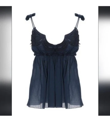 Top halter bordado negro Dondup - talla IT 42 Foto 1 de 4