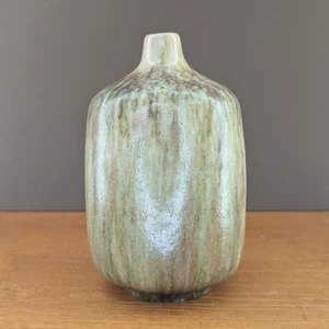 RUTH KOPPENHÖFER STUDIOKERAMIK VASE ÜBERLAUFGLASUR KÜNSTLERKERAMIK MID CENTURY - Bild 1 von 8