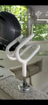 Fishing Rodholders ,100% STAINLESS STEEL , set of  2 , free ship. - Image 1 of 4