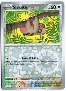 Pokemon Slakoth Common Reverse Holo SSP 145/191 NM - Picture 1 of 2