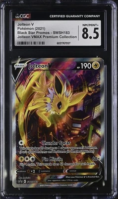 Pokemon Jolteon V SWSH183 SWSH: Sword & Shield Promo Cards Holo CGC 8.5 - Image 1 of 2