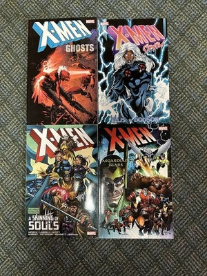 X-Men 4 Libro Tpb Lote Fantasmas Tormenta Desollado de Almas Guerras Asgardianas Foto 1 de 2