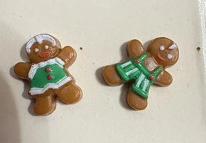 Vintage AVON Gingerbread Earrings 1988 - New - Picture 1 of 2