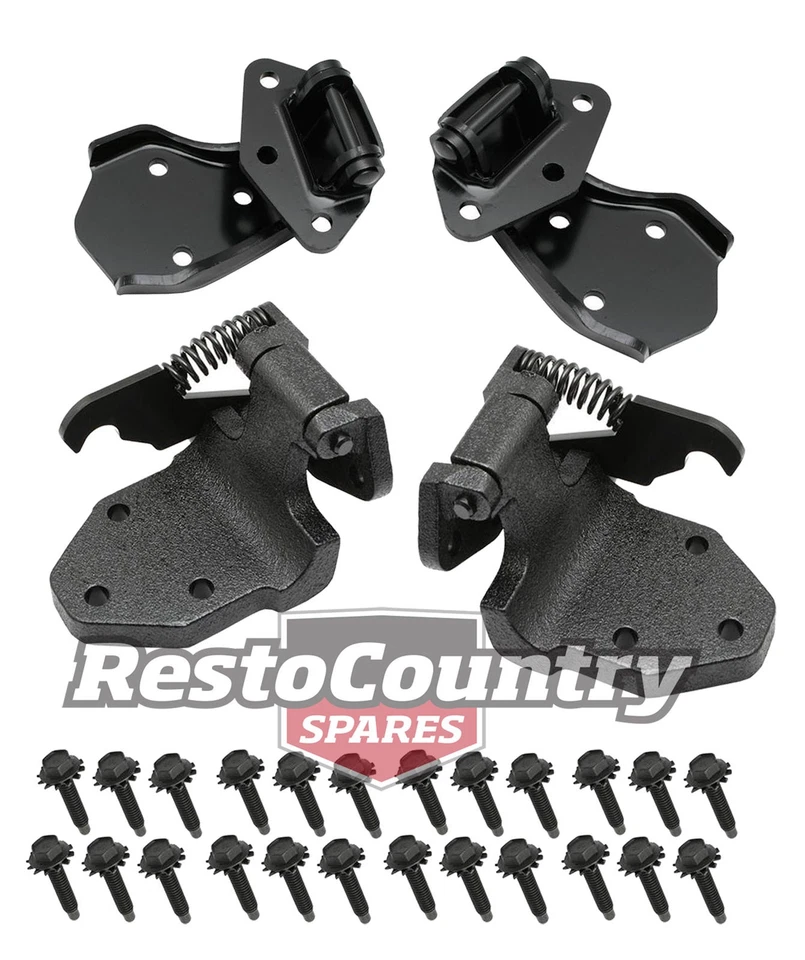 Комплект дверных петель Ford передний левый + правый верхний + нижний x4 XR XT XW XY ZA ZB ZC ZD - Изображение 1 из 1