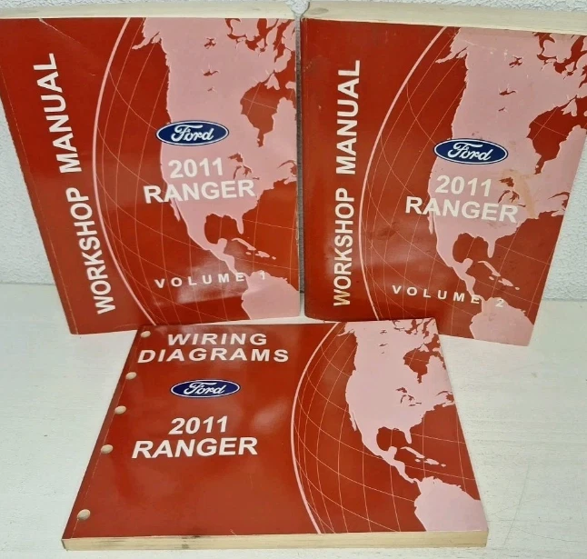 Manuale Di Riparazione Per Officina Ford RANGER TRUCK 2011 Set OEM - Immagine 1 di 1