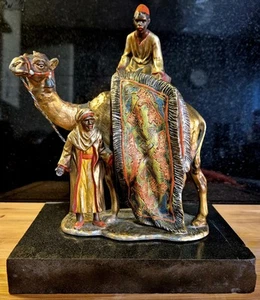 Arab Carpet Sellers Cold Painted metel figure - Vintage Match Striker? - Picture 1 of 6