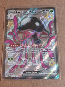 POKEMON PALDEAN FATES TOEDSCRUEL EX 213/091 ARTE COMPLETO PAQUETE EXTRA RARO FRESCO - Imagen 1 de 2