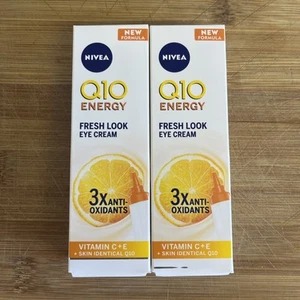 2 X NIVEA Q10 ENERGY FRESH LOOK EYE CREAM 3x ANTI-OXIDENTS VITAMIN C+E 15ML - Picture 1 of 6