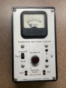 VINTAGE KNIGHT Allied Radio Transistor & Diode Checker - Picture 1 of 2