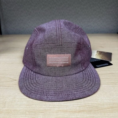 NUEVO CON ETIQUETAS On Cloud Performance Running Gear Gorra de 5 paneles Mulberry Swiss Engineering Foto 1 de 4